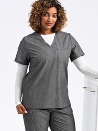 Stretch Kasack Damen Grau